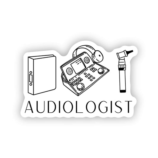 Audiologist Stickers White and Pink