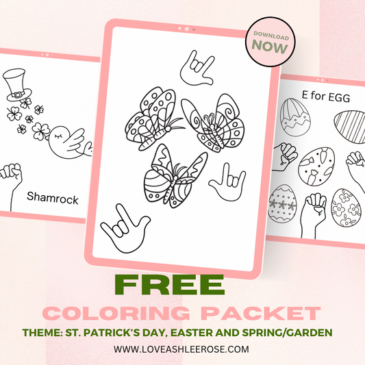 Free Spring Coloring Packet