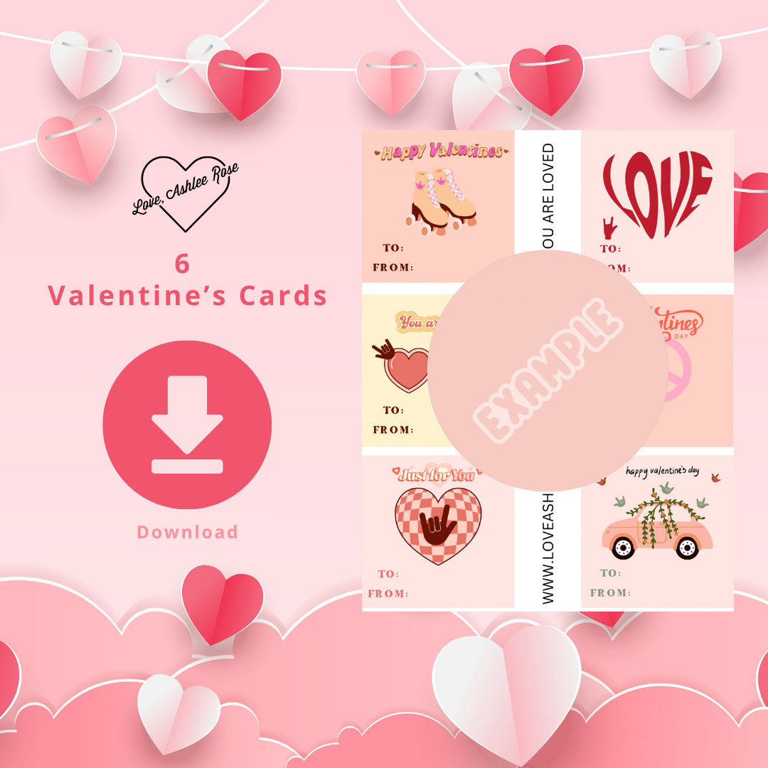 Retro Vintage Valentine’s ILY Cards