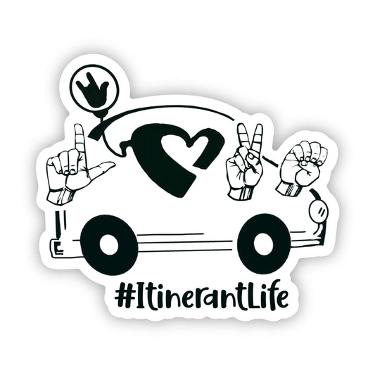 Itinerant Life Sticker
