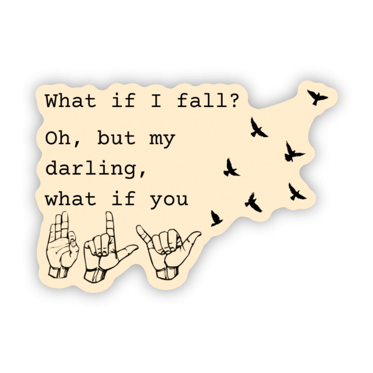 Fly my darling sticker