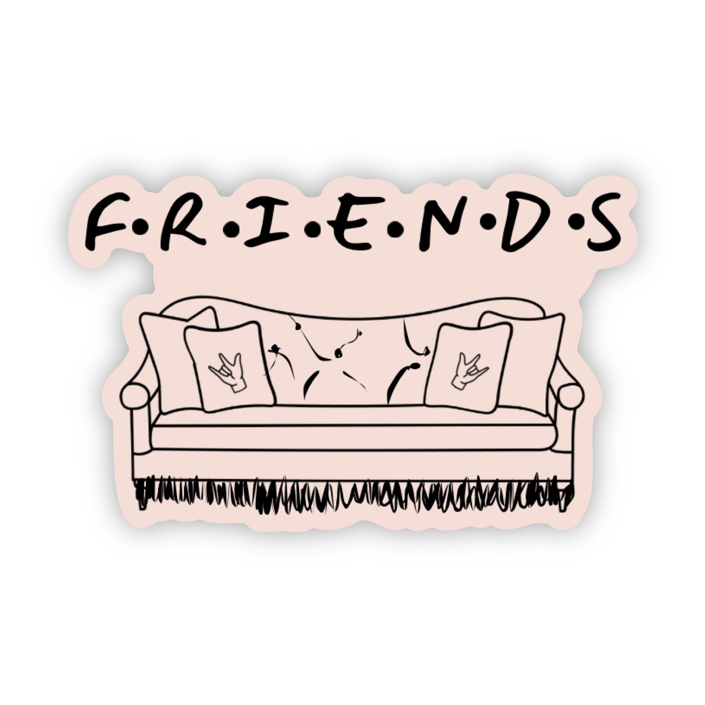 Friends Couch Sticker