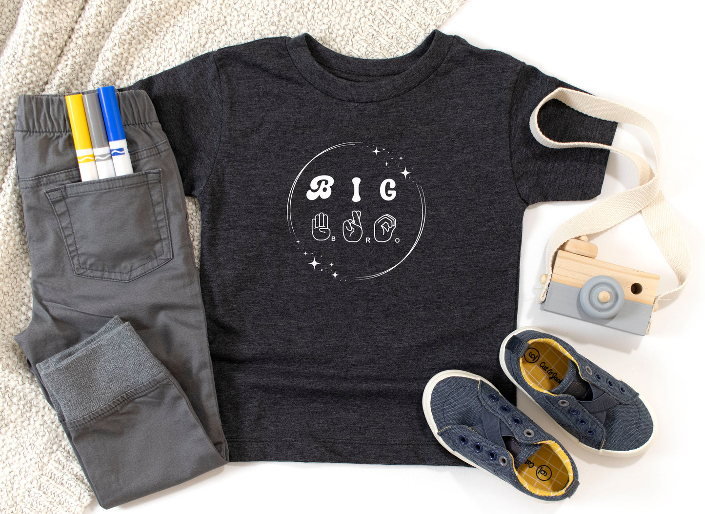 Big Brother Toddler to Youth  Gray Tee