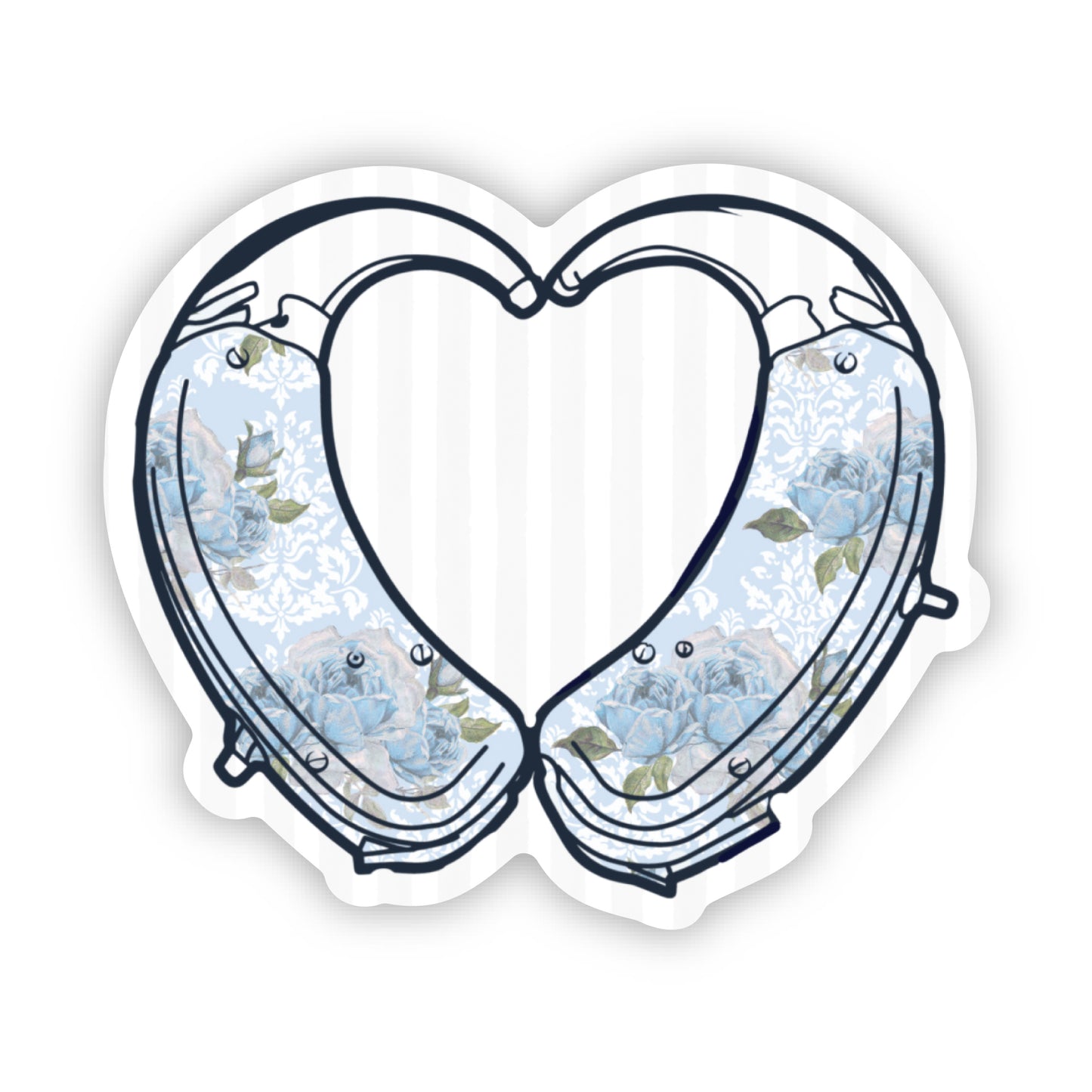 Blue Floral HAids sticker