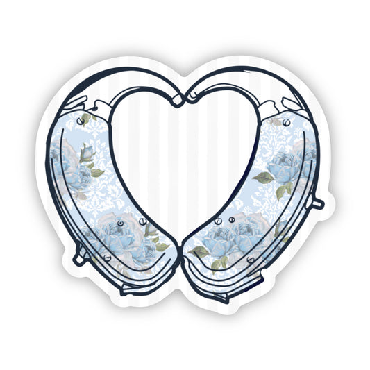 Blue Floral HAids sticker