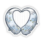 Blue Floral HAids sticker