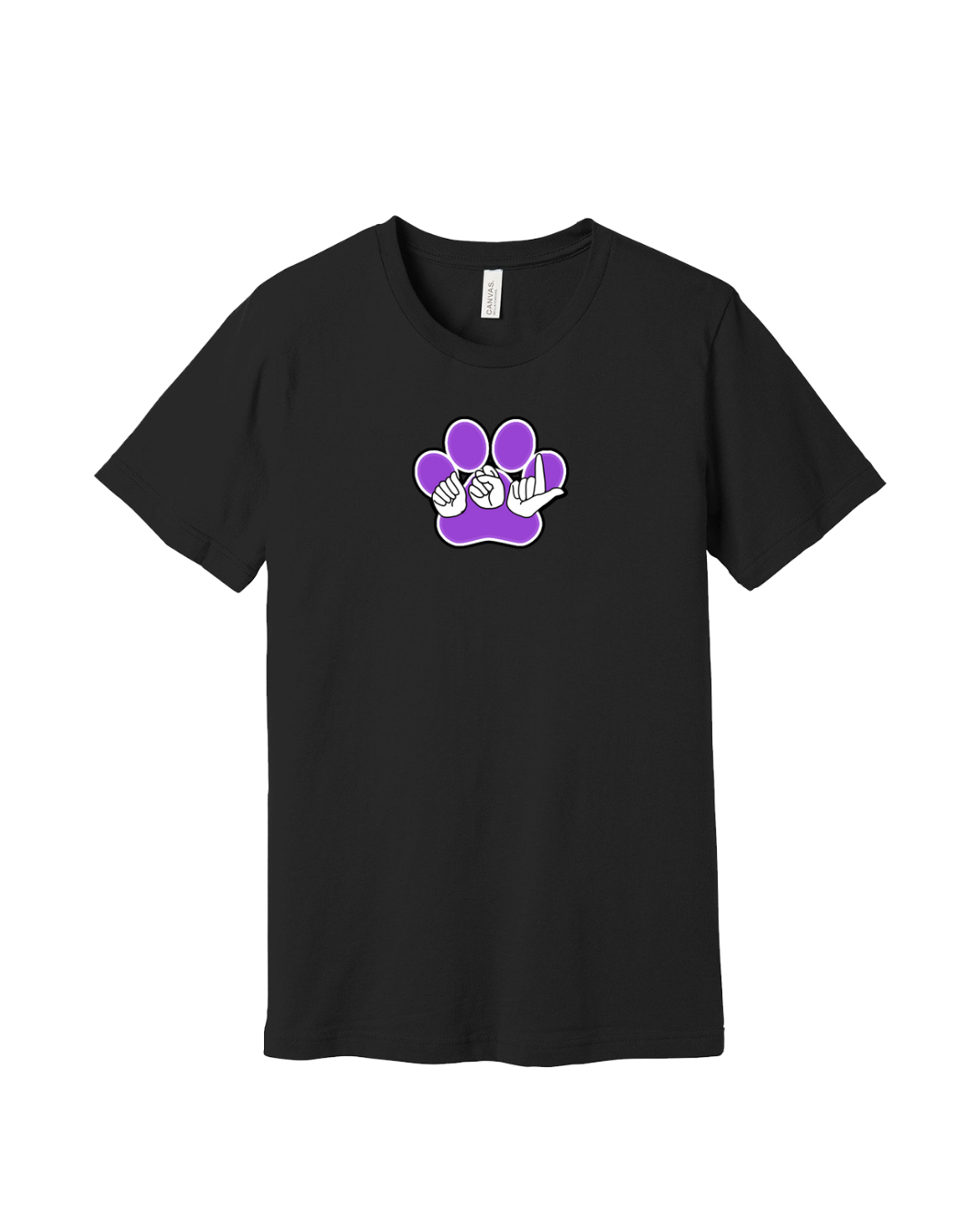 ASL Paw Black Unisex Tee
